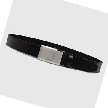 Men's Ecco Italian Adjust Belts Black | Canada 809PJJ